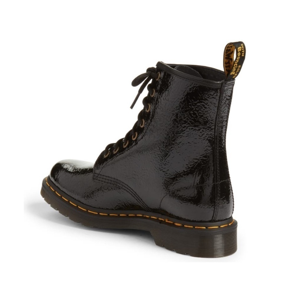 Dr. Martens Black Patent 8-Eye Combat Boots - Picture 3 of 6